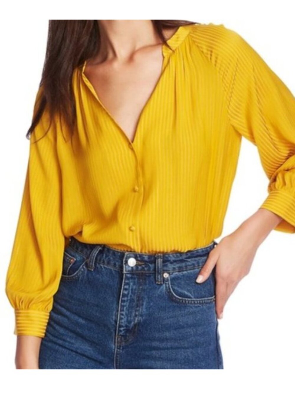1.STATE Nordstrom Blouse Top Size L Large Women’s Chic Workwear